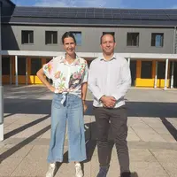 Laëtitia Gautré, secrétaire générale et Mickaël Lavédrine, directeur compose la nouvelle équipe de direction du lycée de Rochefort-Montagne.