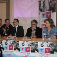 Les partenaires du Cioc ont profité du salon de l'agriculture pour organiser une conférence de presse sur le stand du Coram en présence du conseiller
