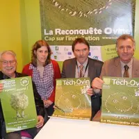 Jean Joly, Julia Beaudoin, Claude Souchaud et Serge Préveraud, tout sourire !