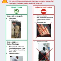 Une dizaine d'affichettes (en français ou en arabe) peuvent être téléchargé sur le site du ministère de l'Agriculture. © Min. Agri.