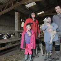 Au Gaec des bergers associés, l’élevage ovin est une affaire de famille ! © A. Villette