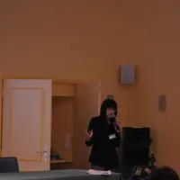 Kristel Gache, vétérinaire chez GDS France,  a présenté l'étude sur la situation épidémiologique de la fièvre Q. © M.-A. Batut