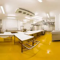 L’atelier de découpe est directement relié à l’abattoir par un système de rail. © DR
