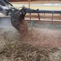 Des plaquettes de bois en guise de litière © Idele/Ciirpo