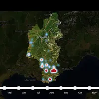Les attaques de la première quinzaine de janvier s'affiche sur la carte. © Maploup