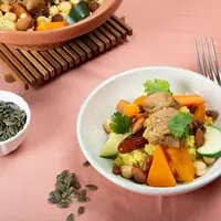 Tajine d’agneau, butternut et pois chiches
