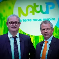 Jean-Charles Deschamps président de NatUp à droite et Patrick Aps directeur général à gauche, font le point sur l'année 2021.