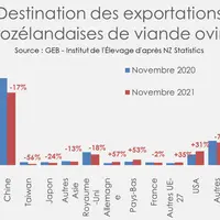 Source : GEB - Institut de l’Élevage d'après NZ Statistics