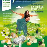 L'affiche de Provinlait explicite la volonté de représenter toutes les races laitières et tous les bassins de production ovin lait de France.