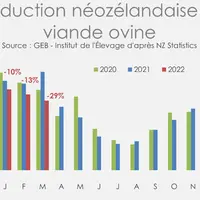 Source : GEB - Institut de l’Élevage d'après NZ Statistics