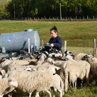 Anouk Ondet, Gaec des Escures Hautes à Murat-le-Quaire (Puy-de-Dôme).