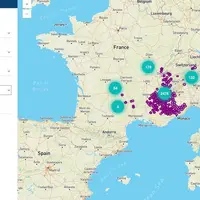 La carte permet de moduler sa recherche selon le pas de temps souhaité, le type de prédateurs et de victimes, la fiabilité de la source, le type de do
