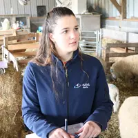 Lucie Trublet, conseillère ovin au groupement de défense sanitaire de la Manche.
