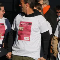 Eleveurs de moutons manifestant à Paris