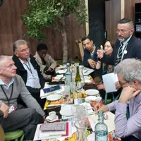 Conférence de presse à Interbev pendant le Salon de l'Agriculture.