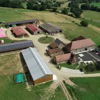 La ferme du Mourier vu du ciel