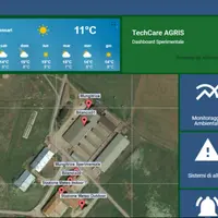 Exemple d’une vue de la
page de la plateforme
Abinsula intégrant les
différents capteurs (station
météo intérieure et
extérieu