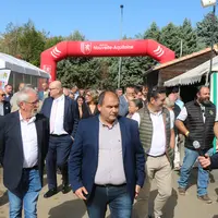 Guillaume Metz, président de Tech-Ovin, lors de la visite inaugurale de la 14e édition du salon professionnel du mouton.