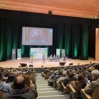 Une salle de conférence remplie au Sommet de l'élevage