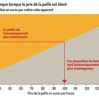 Les plaquettes ont un intérêt économique quand le prix de la paille est élevé.