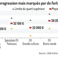 Des revenus globalement en progression mais marqués par de fortes disparités.