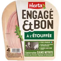 Pour Herta, leader français du jambon avec 25% de part de marché, la gamme Engagé et bon qui regroupe les principales promesses sur le jambon répond a