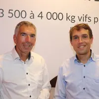 Loïc Havez et Philippe Chupin, Danbred. «Nous approvisionnons depuis trois ans les CIA avec des verrats améliorateurs sur le critère du classement des