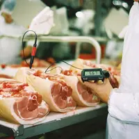 La viande de mâle entier est adaptée aux produits de charcuterie pauvre en gras, de type jambon cuit découenné et dégraissé, mais peu aux jambons secs