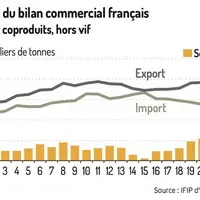 [Graphique] Le taux d’autoapprovisionnement français en porc à 105,3 % en 2021