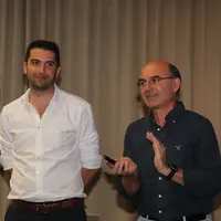Guillaume Naveau et Arnaud Degoulet, directeur général et président du groupe Axiom.