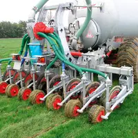 Enfouisseur à disques pour prairies.  épandage de lisier. matériel agricole. fertilisation.