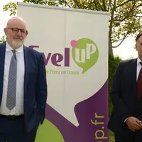 Le président d'Evel'Up, Philippe Bizien, et son nouveau directeur, Jacques Crolais.