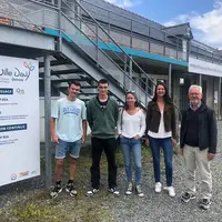 Claude Fillâtre (à droite), responsable du pôle formation continue de La Ville Davy, en compagnie de Johanna Vacher, formatrice en production porcine