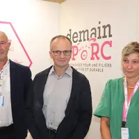De gauche à droite : Michel Bloch, président, Eric Guélaff, vice président et Mathilde roux, la nouvelle directrice de l'UGPVB