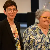 la présidente de Porélia, Morgane RANNOU et sa directrice, Rachel RICHARD.