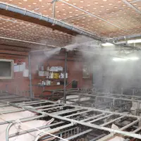 avec la brumisation, la température dans les bâtiment peut baisser de 2 à 5 °C.