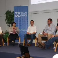 Carole Joliff, présidente du CRP Bretagne, Christiane Lambert, présidente de la Fict, David Louzaouen, administrateur à l'