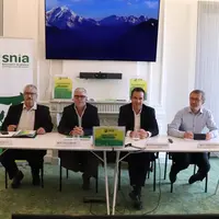 Les représentant du Snia (Syndicat national de l'industrie de la nutrition animale) lors de la conférence de presse du 23 septembre 2026