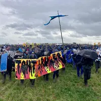 Manifestation à Sainte-Soline