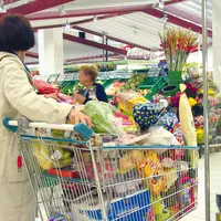 Supermarché caddie chariot
