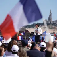 Emmanuel Macron en meeting à Marseille