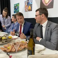 Loïg Chesnais-Girard président de la Région Bretagne, et Arnaud Lécuyer, vice-président du conseil général de Bretagne en charge de l’agriculture, de