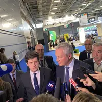 Julien Denormandie et Bruno Le Maire au salon de l'agriculture