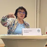 Christiane Lambert, présidente de la FNSEA et du Caf