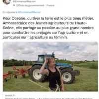 Macron et jeunes agriculteurs