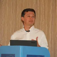 Eric Lewandowski, vétérinaire responsable SDRP, Boehringer Ingelheim, lors du forum organisé à Trébeurden les 13 et 14 octobre.