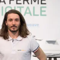Paolin Pascot sur le plateau de la Ferme Digitale