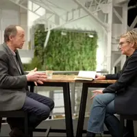 Philippe Camburet, président de la fédération nationale des agriculteurs bios, face à Elise Lucet dans l'émission Cash Investigation.