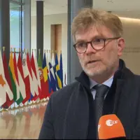 Marc Fesneau, ministre de l'Agriculture français, le 25 avril à Luxembourg.