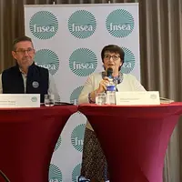 Jérôme Despey et Christiane Lambert, respectivement secrétaire général et présidente de la FNSEA.